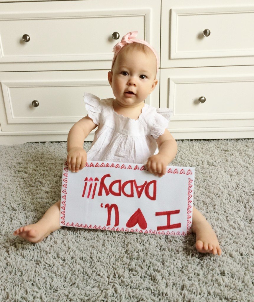 A quick Father's Day message from Harper to her dad...