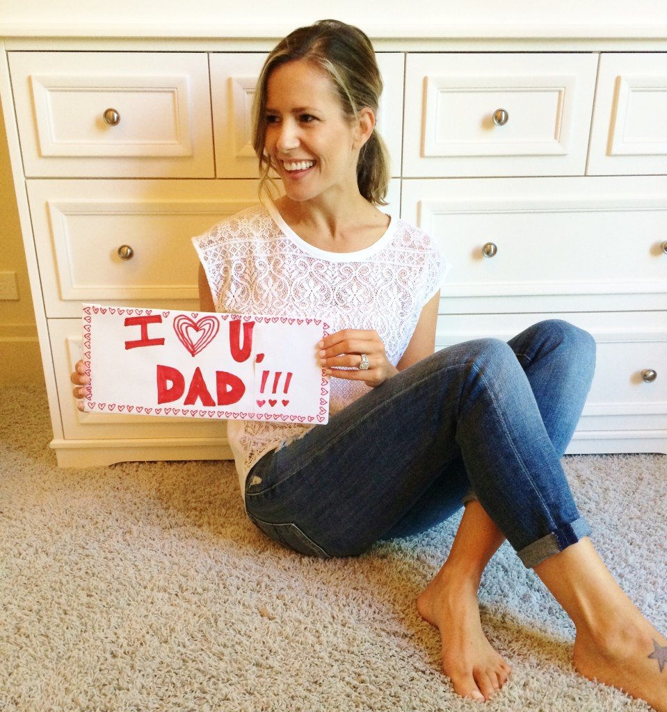 A quick Father's Day message from Harper to her dad...