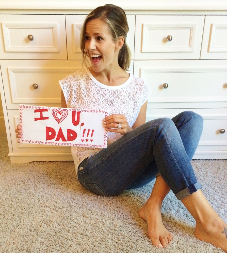 A quick Father's Day message from Harper to her dad...