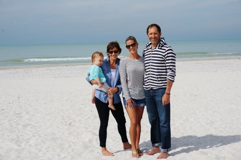 Family photos on the beach