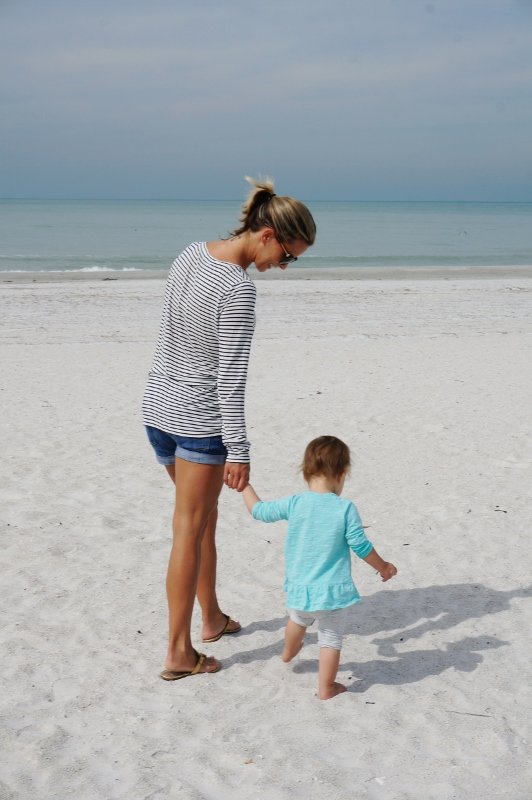 Family photos on the beach
