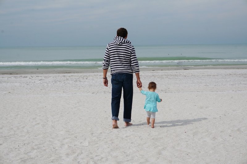 Family photos on the beach