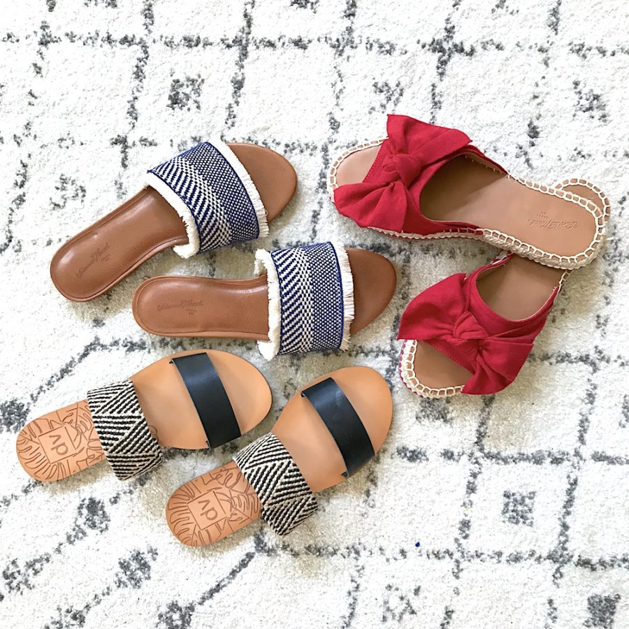 Summer essentials, flat sandals