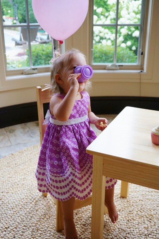Tea party with my oldest baby girl