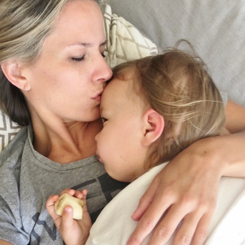 First trimester snuggles with my first born