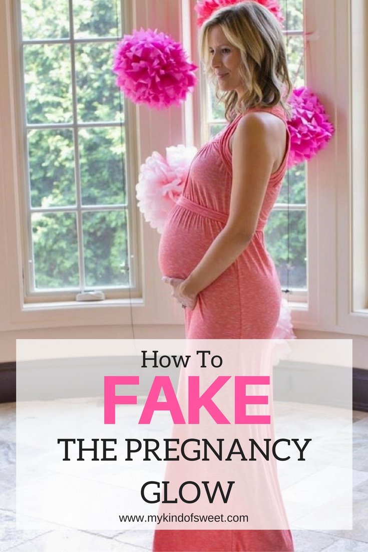 How to fake pregnancy glow