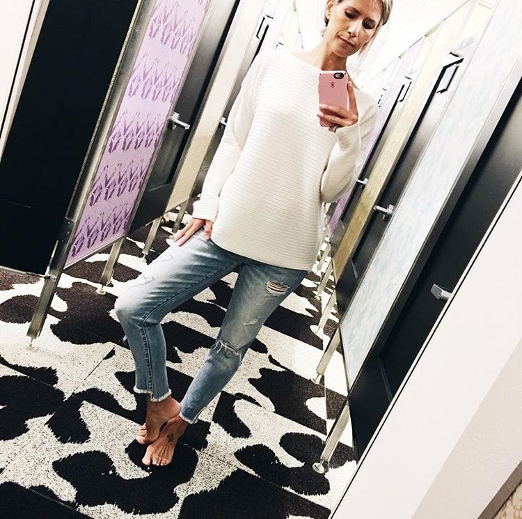 Fall style, sweater and denim