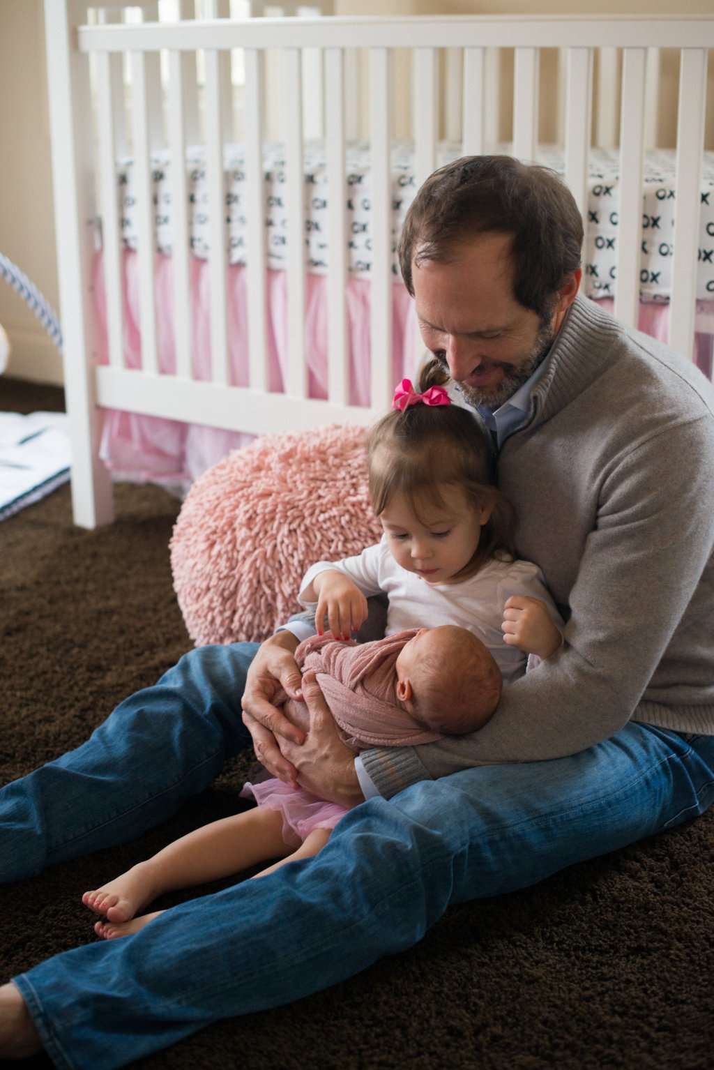 Family photos, babies and dad