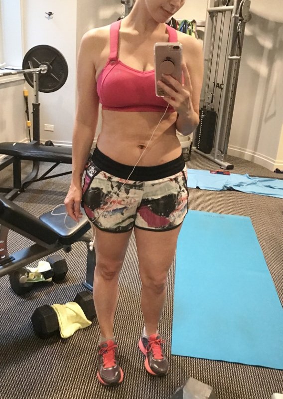 Postpartum fitness, before