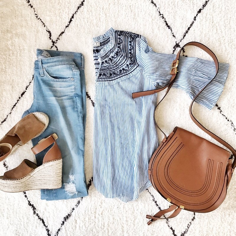 Instagram round up: striped top, denim, espadrilles, Chloe bag