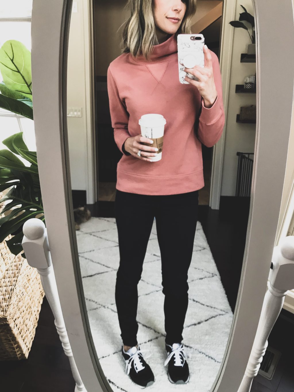 #ootd, sweatshirt, joggers, and sneakers