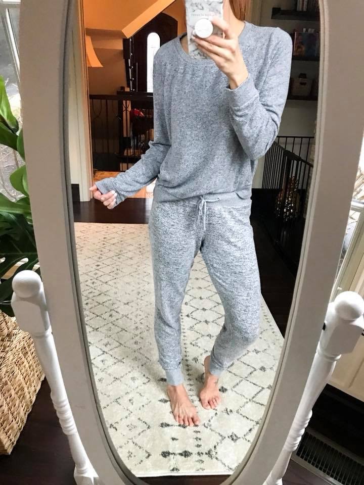 #ootd, jogger and sweatshirt matching set