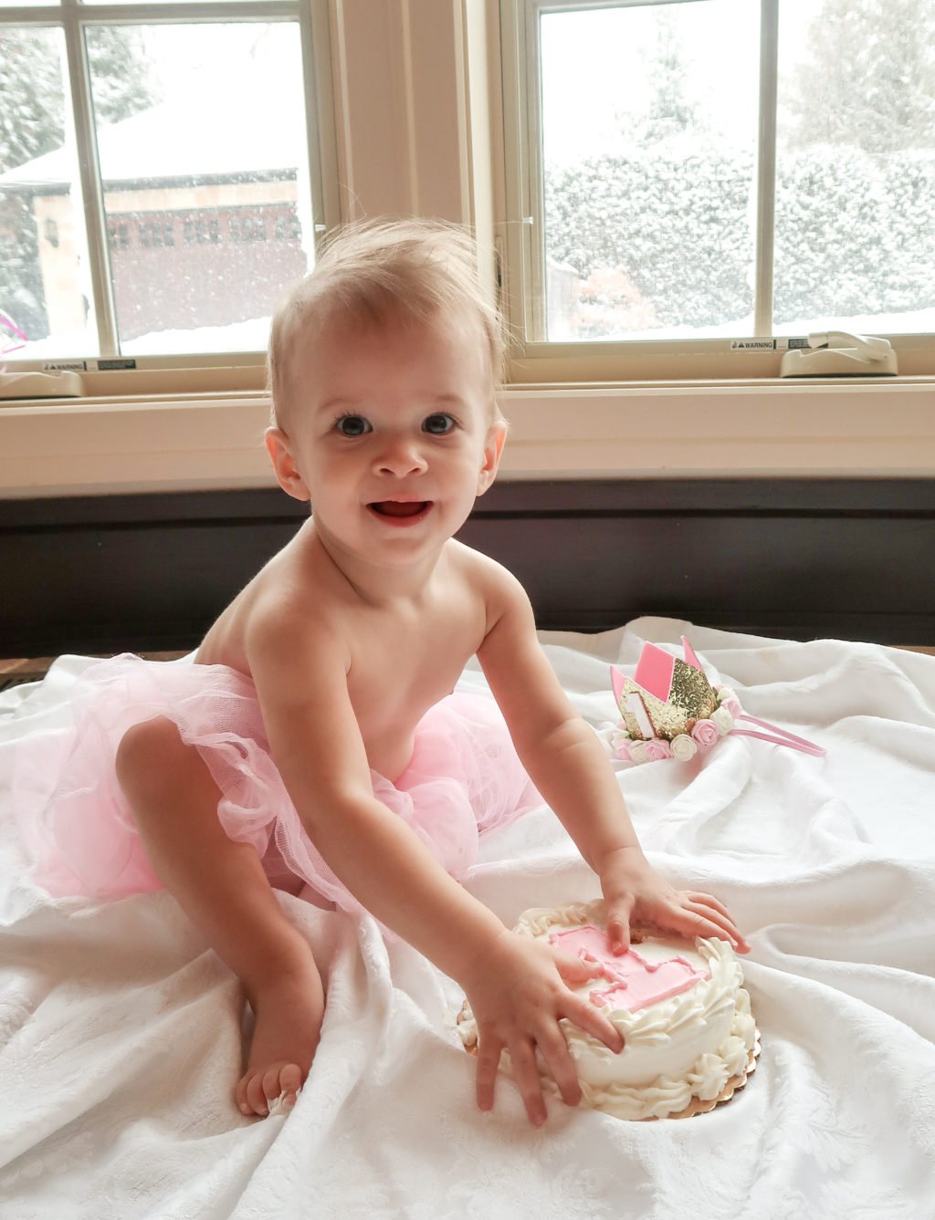 Baby girl, 1st birthday