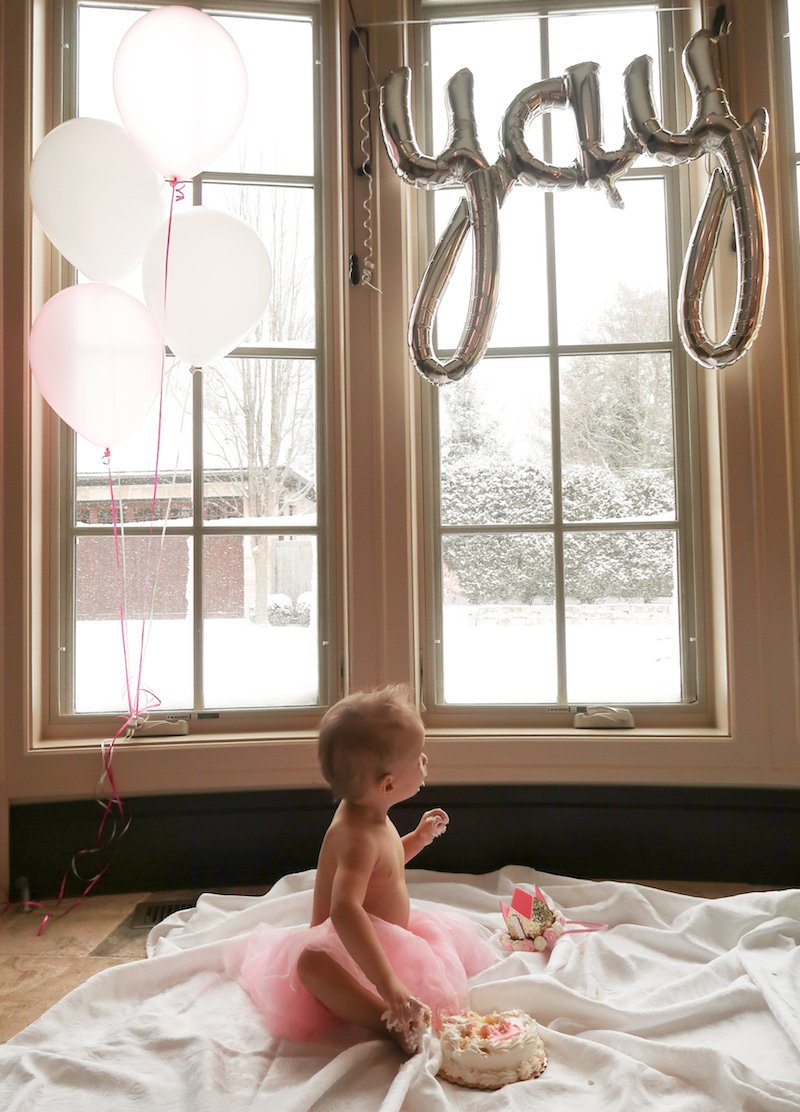 Baby girl, 1st birthday