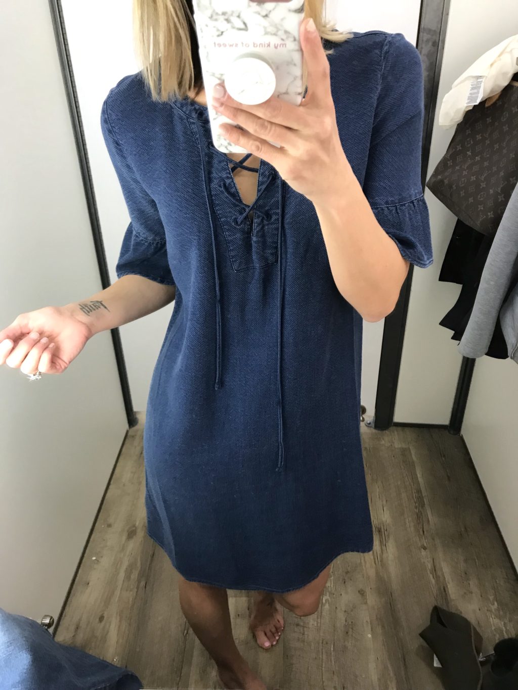 Old Navy try-on haul, denim dress
