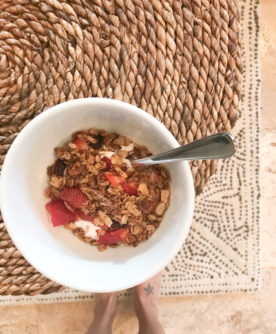 3 day food diary--yogurt parfait