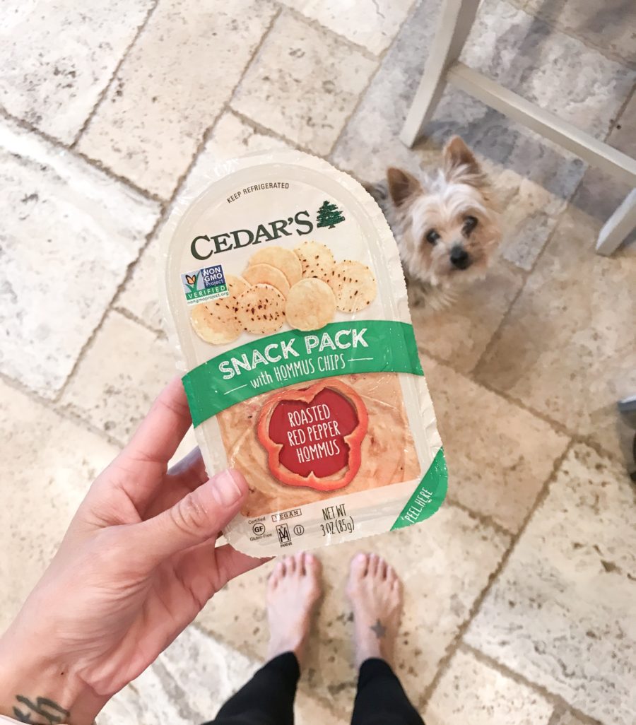 3 day food diary--hummus snack