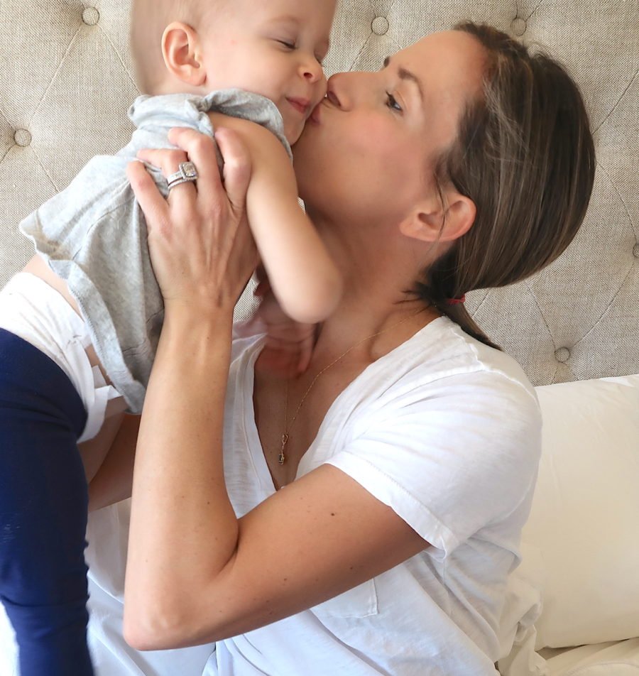 Mother's Day gift idea, birthstone necklace and snuggles
