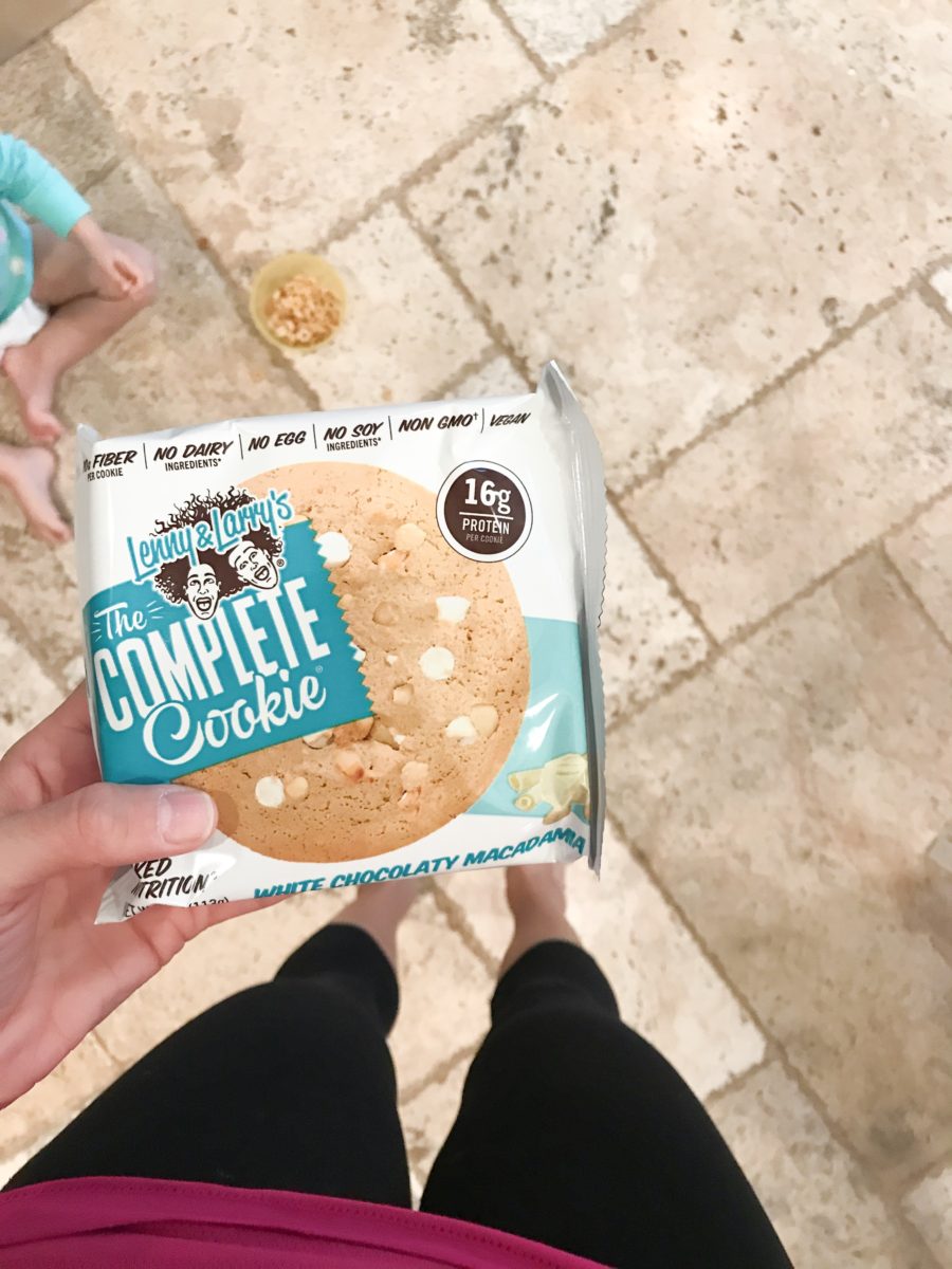 3 day food diary--Lenny and Larry's protein cookie