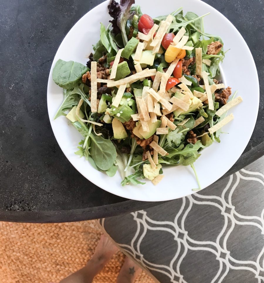 3 day food diary, taco salad