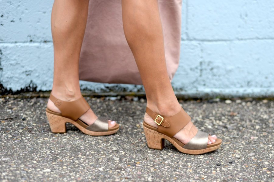 Sandals and tote