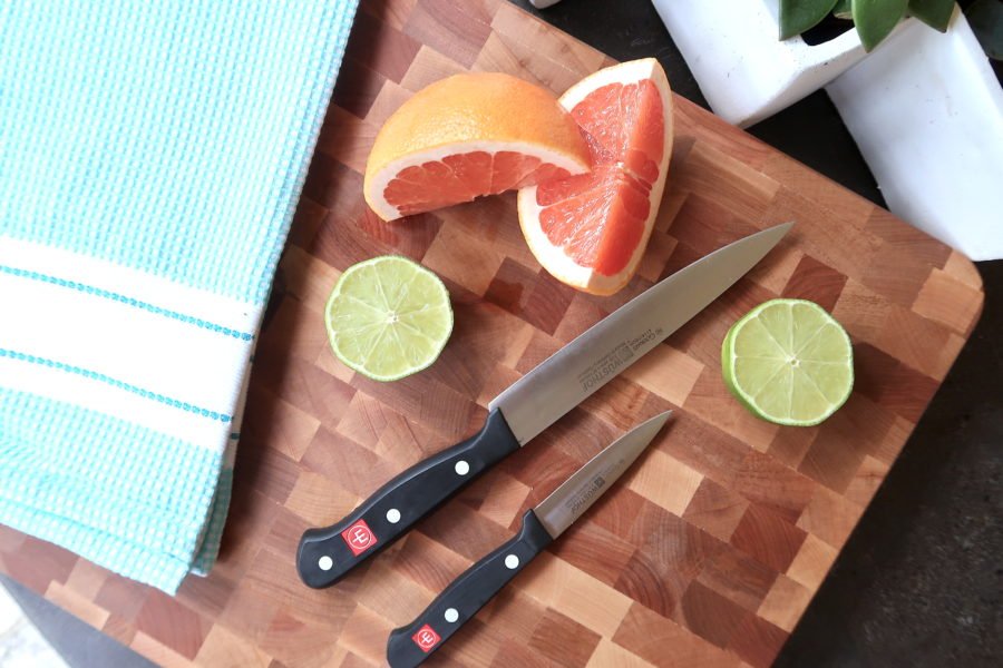 Wedding registry, quality knives and cutting board
