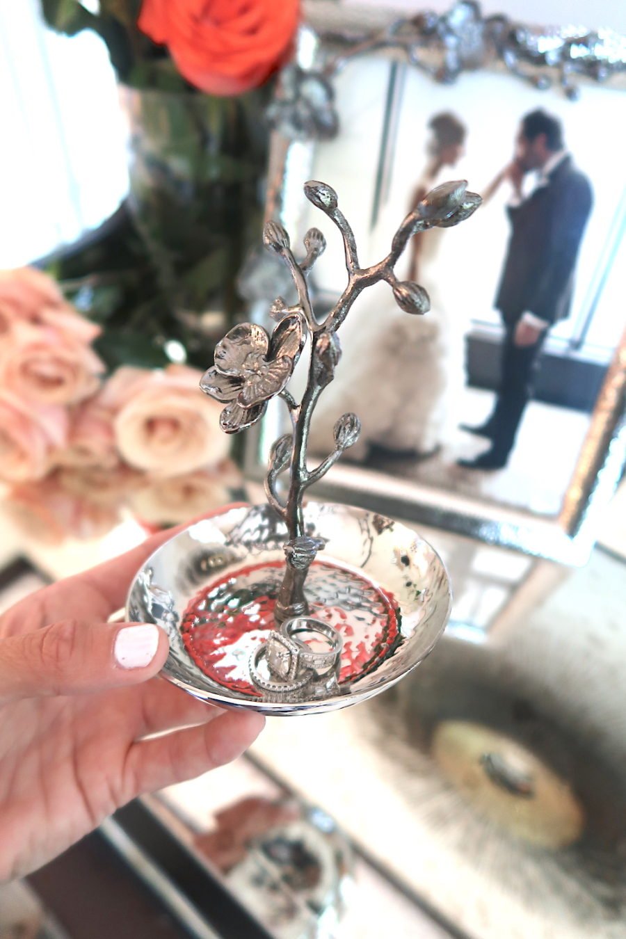 Wedding registry, ring holder