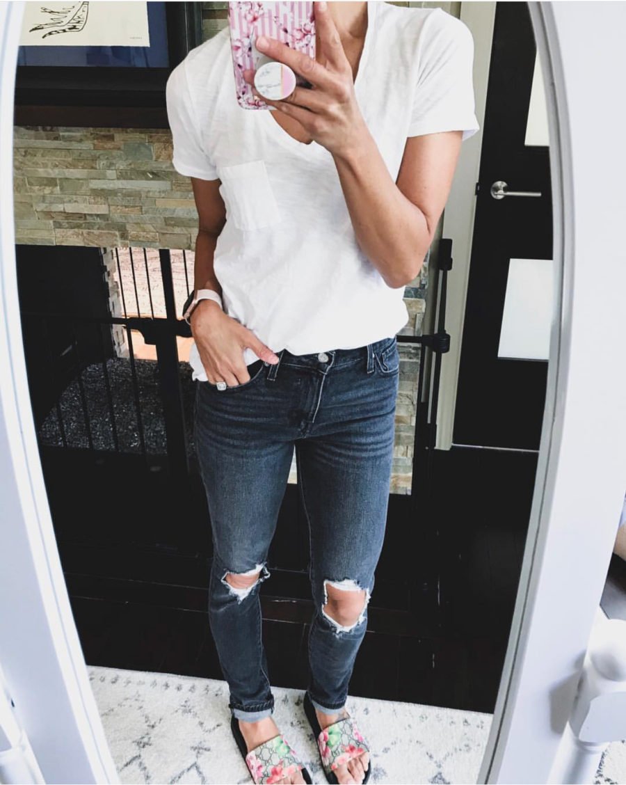 Madewell V Neck tee