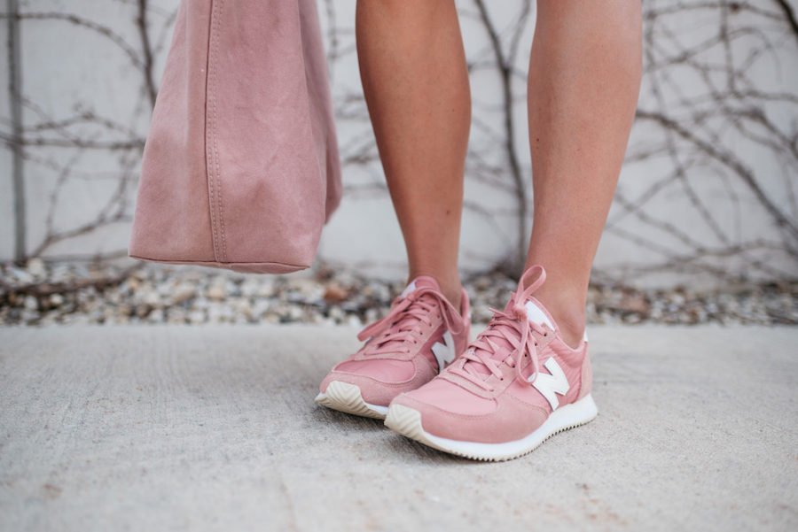 Sneakers and tote