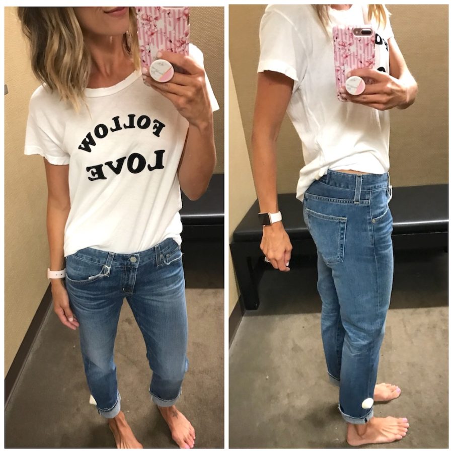 Graphic tee and boyfriend jeans