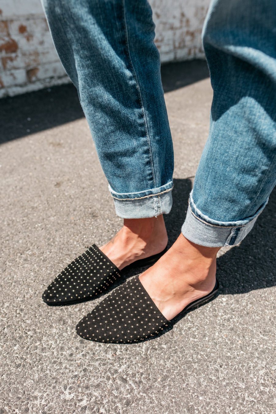 Studded mules