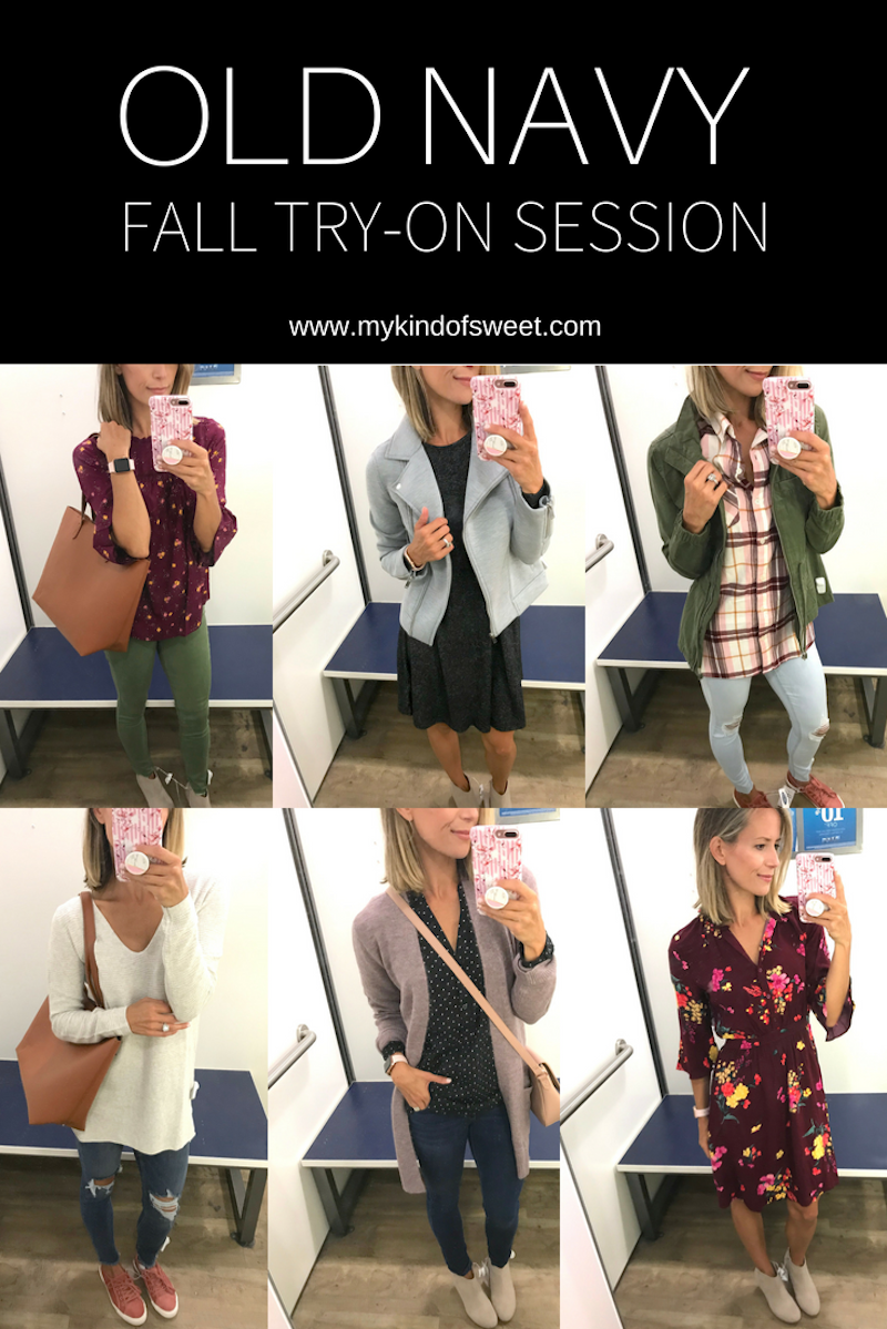 Old-Navy fall try-on session