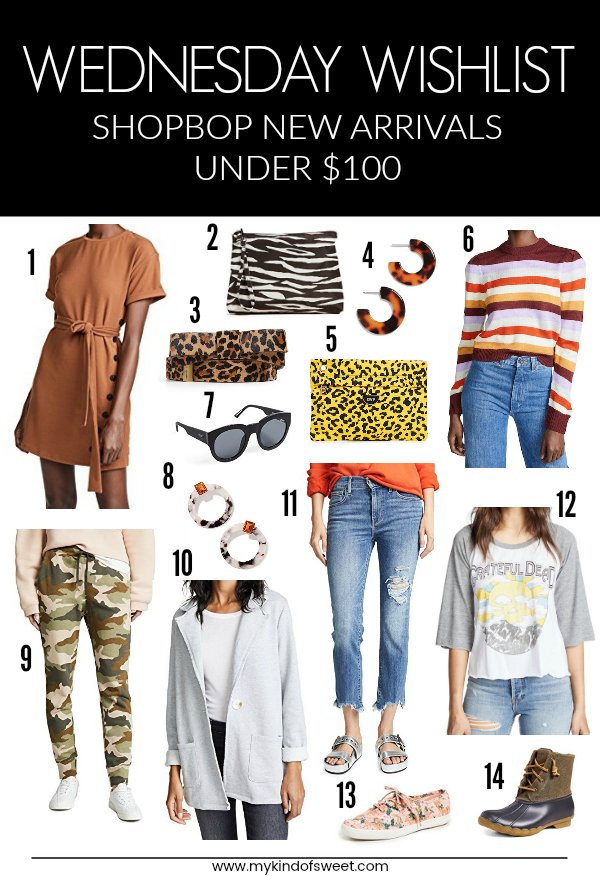 Wednesday wishlist: Shopbop new arrivals under $100