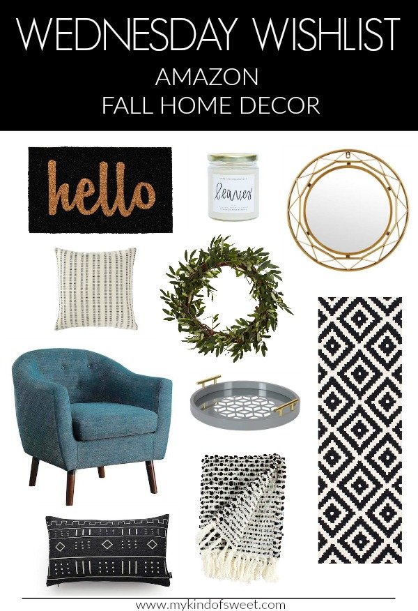 Wednesday wishlist, Amazon fall home decor 