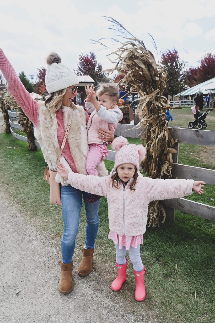 Pumpkin patch with kids