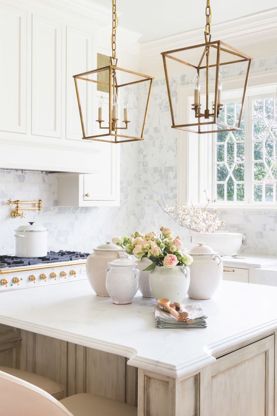 Kitchen remodel inspiration, white cabinets