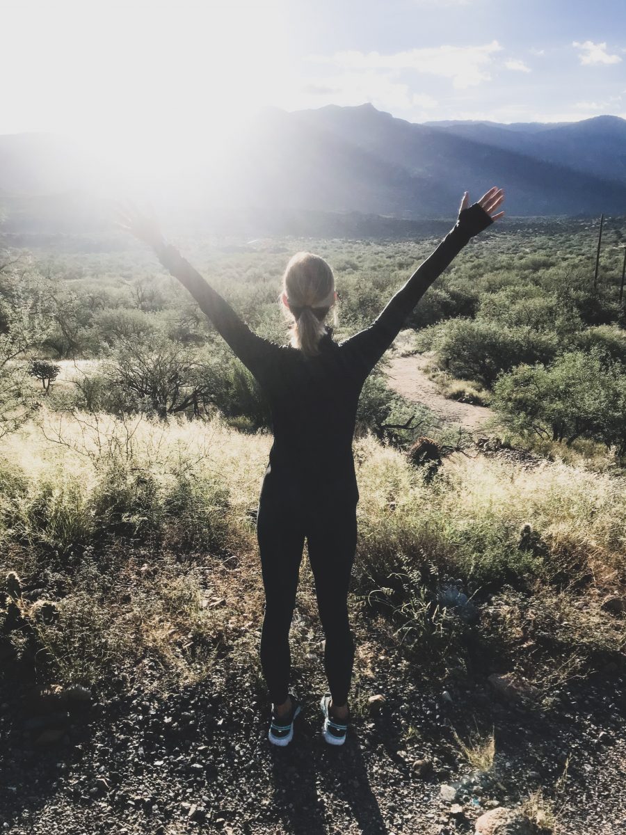 Resort Style Miraval: What I Wore, compression jacket, Old Navy active tank, Nike legings, running shoes