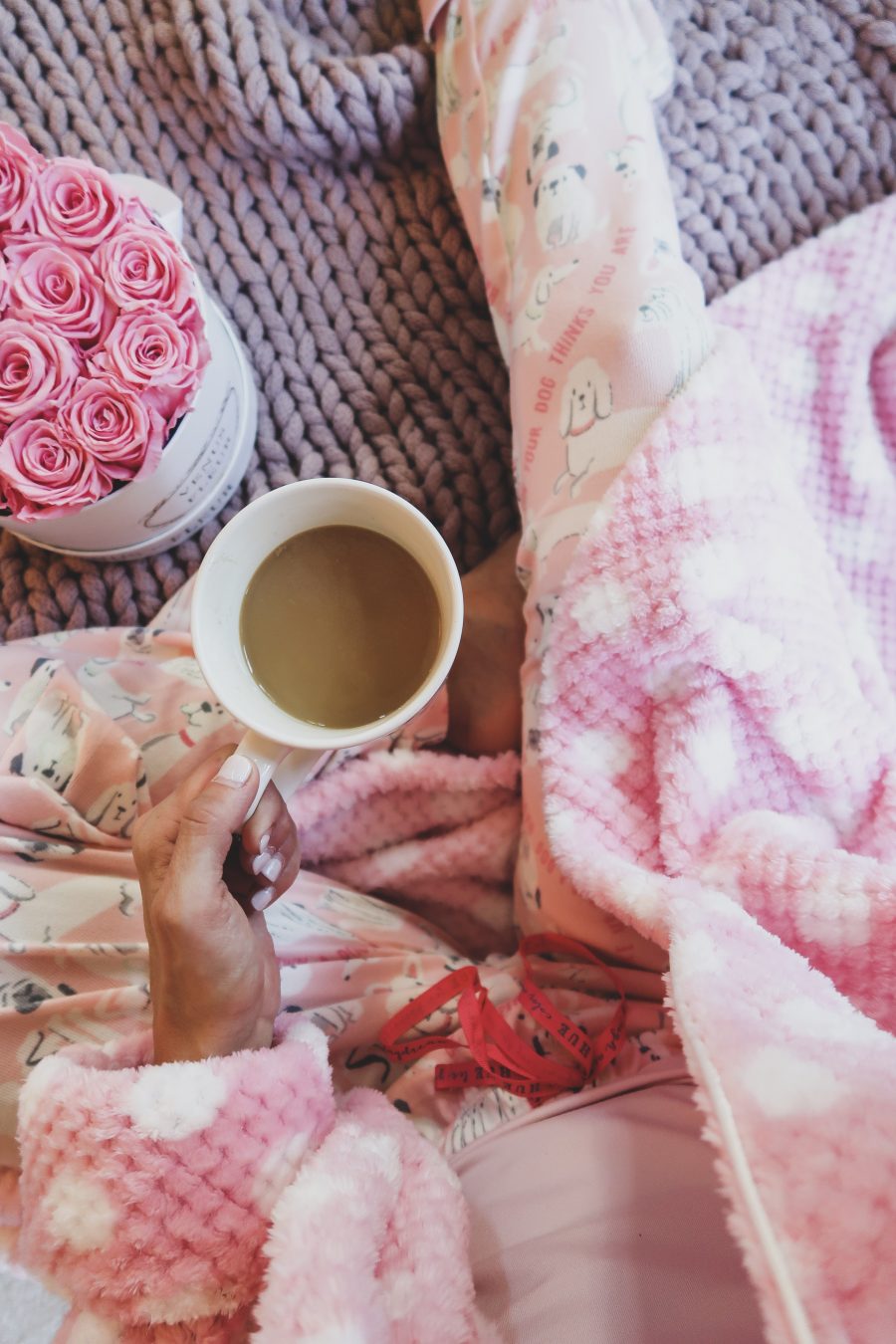 Pink robe, pink October, celebrating strong women