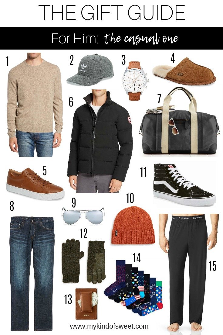 The gift guide for him, the casual one