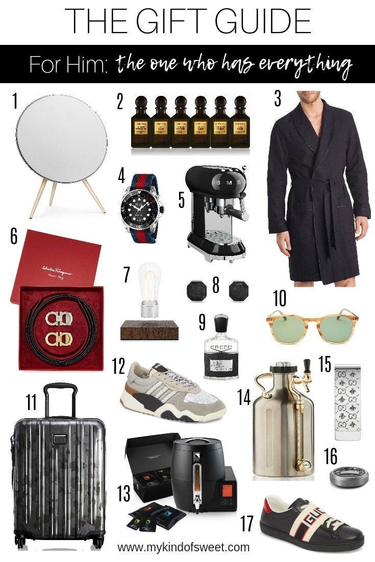 The gift guide for him, the one who has everything
