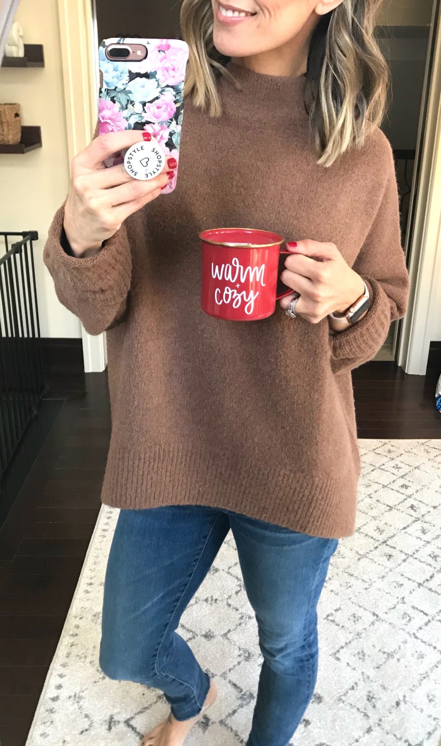 Best sellers, cable stitch mock cozy sweater