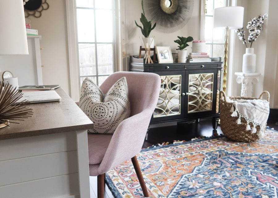 Home office refresh, desk storage and organization
