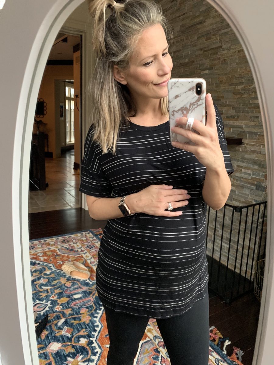 April Amazon haul, striped tee