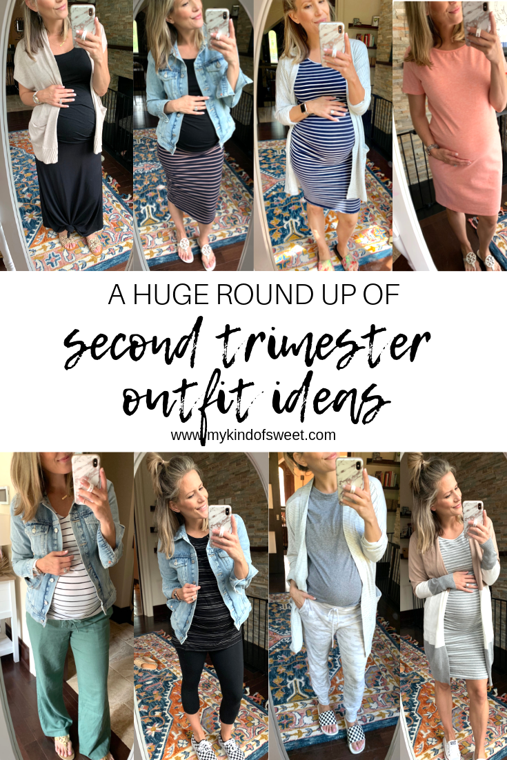 A Huge Round Up Of Second Trimester Outfit Ideas