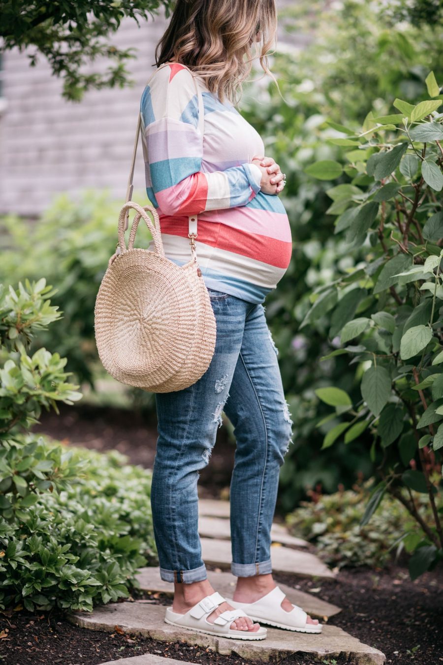 Best sellers of June, striped tee and sunglasses