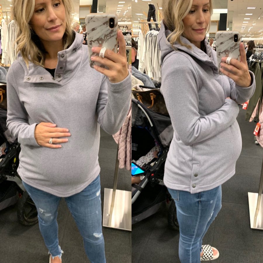 Try on haul, North Face fleece hoodie