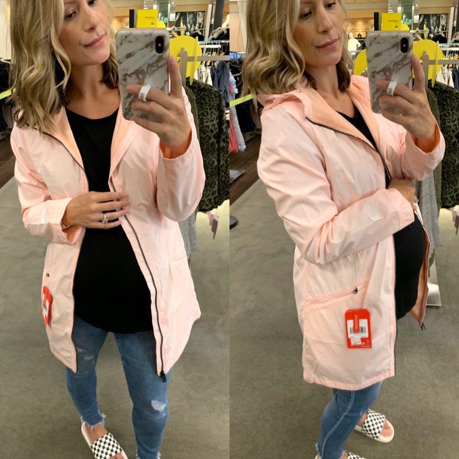 Try on haul, North Face hooded rain coat