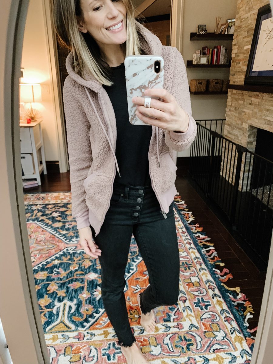 August Top Fives: cozy fleece jacket