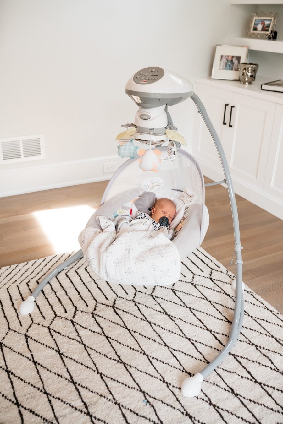 Newborn must-haves organic baby swing