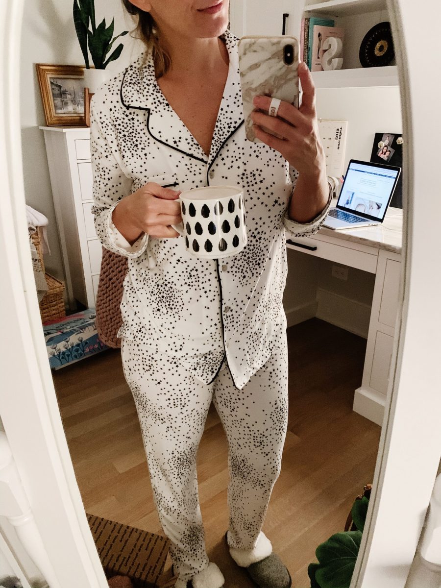 Pajamas and slippers